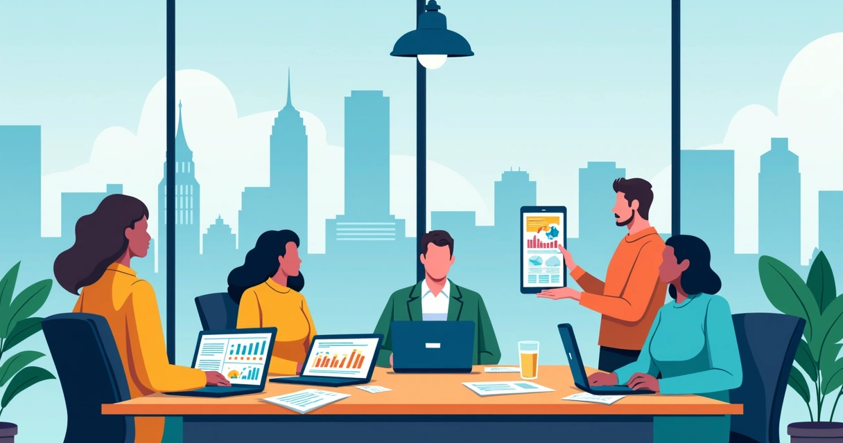 Equipe de marketing digital trabalhando em estratégia para negócios locais em Curitiba