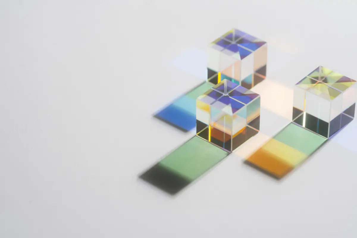 Light prisms colorful effect